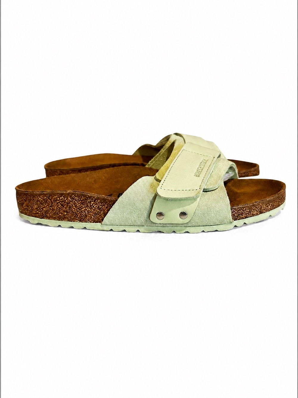 Birkenstock Oita Faded Lime Suede Sandals Size 40 EU / US 9-9.5